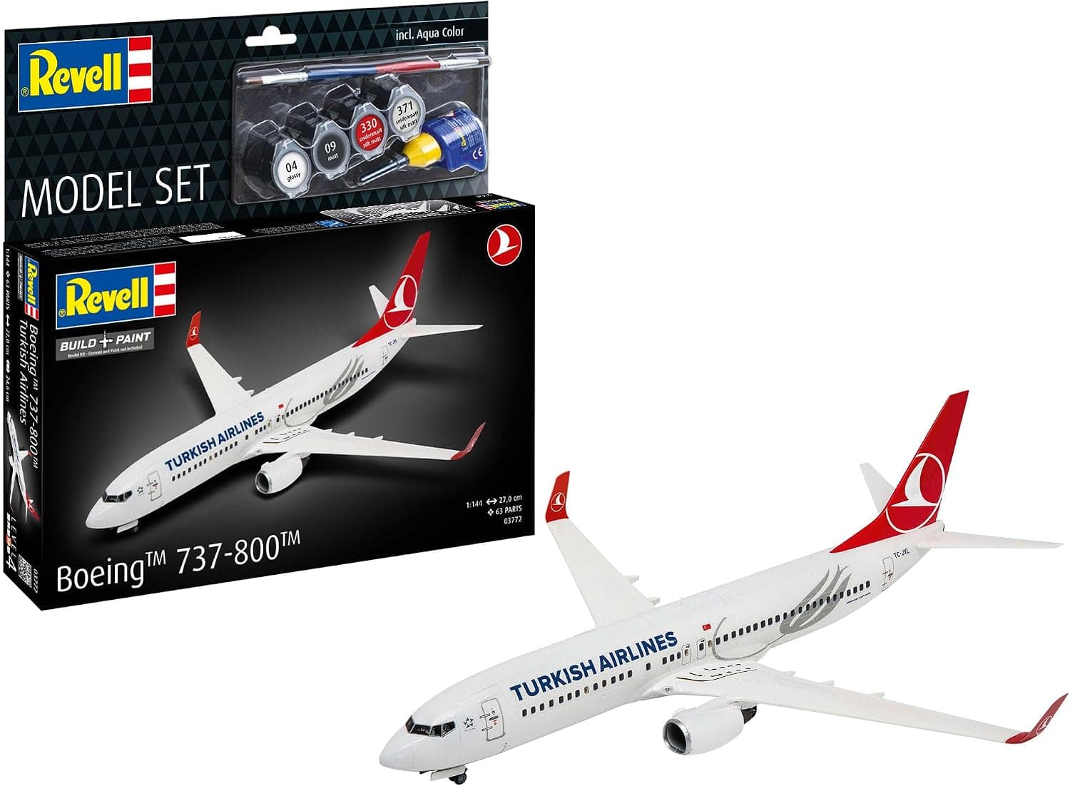 Revell Model Set Boeing 737-800 Turkish Airlines