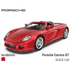 метален точен модел кола 1:24 Porsche Carrera GT с отваряеми врати преден капак и багажник
