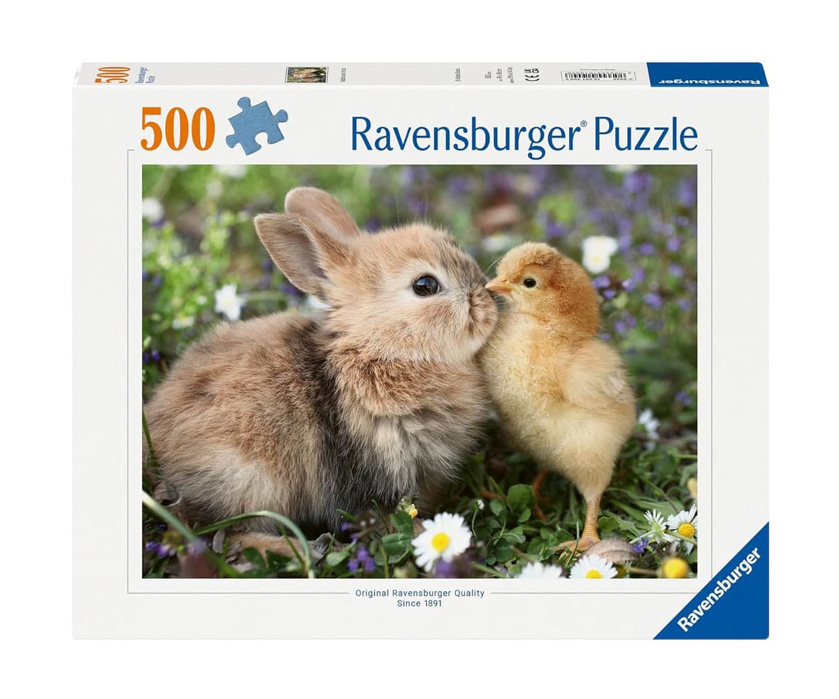 Пъзел Ravensburger 500 ел. - Зайче и пиленце