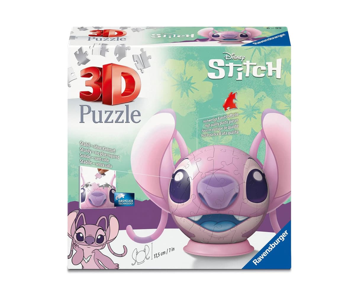 3D пъзел топка Ravensburger 72 ел. - Дисни Ейнджъл с ушички