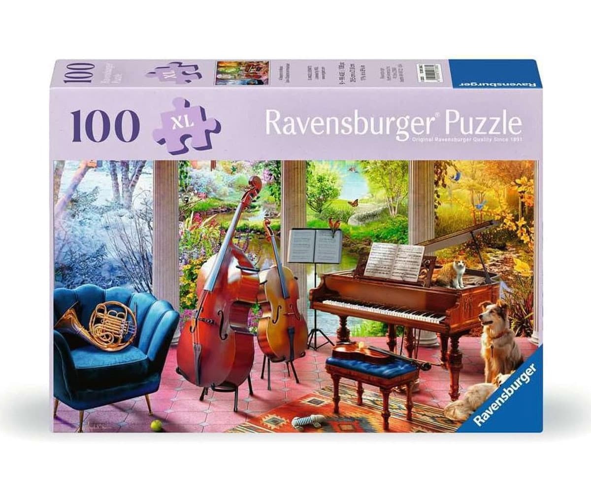 Пъзел Ravensburger 100 ел. XL - Четирите сезона на музиката
