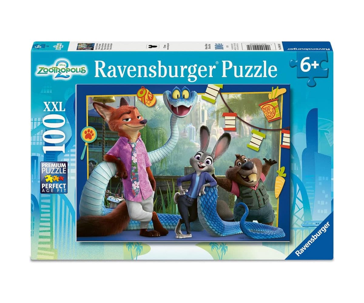 Пъзел Ravensburger 100 ел. XXL - Зоотрополис 2