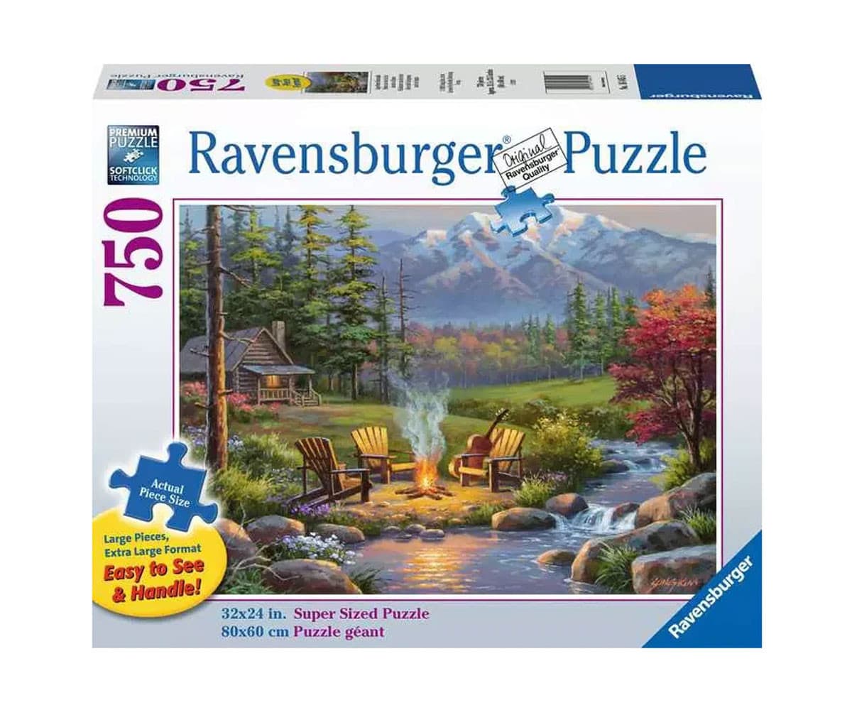 Пъзел Ravensburger 750 ел. - Всекидневна край реката