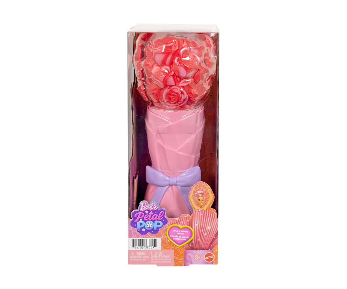 Кукла Barbie - Petal Pop: Барби с изненада, червена роза