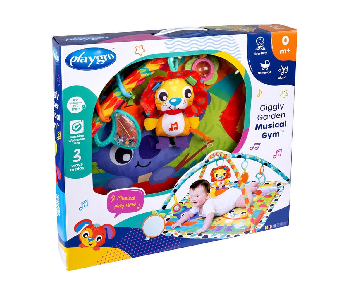 Playgro - Музикална активна гимнастика Веселата градина, 0м+