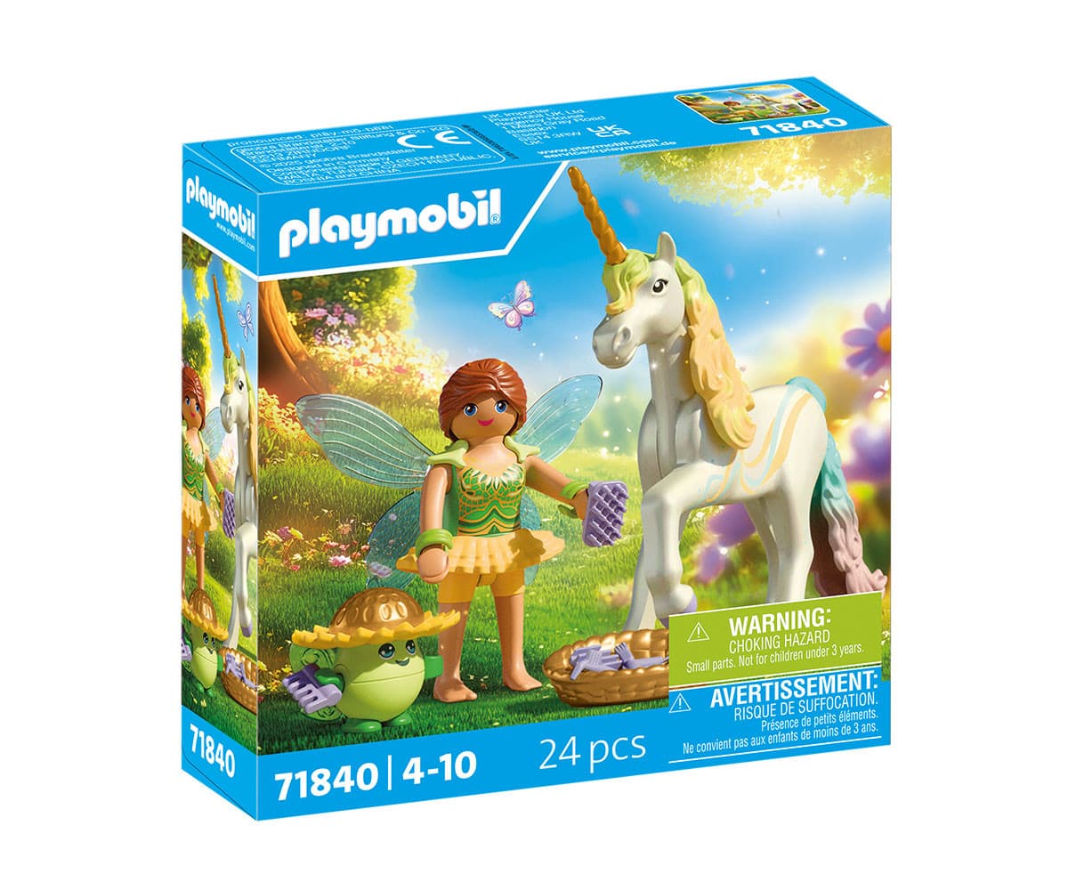 Playmobil - Еднорог: Цвете на дъгата с фея