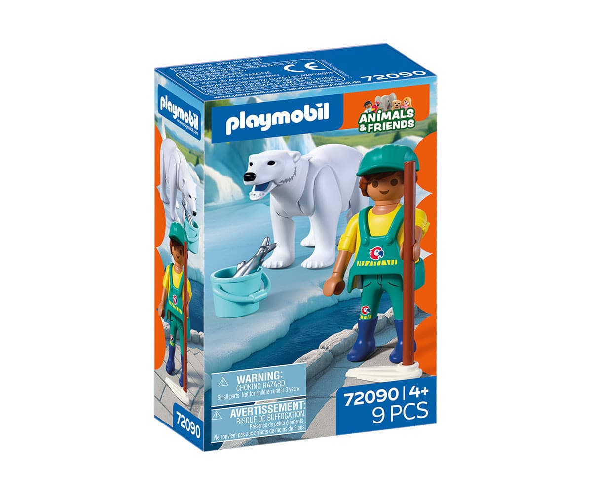Playmobil - Полярна мечка и гледач на животни