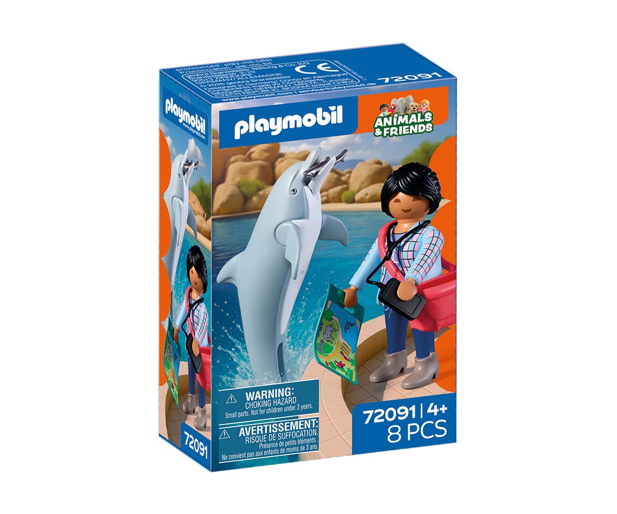 Playmobil - Делфин и посетител в зоопарка