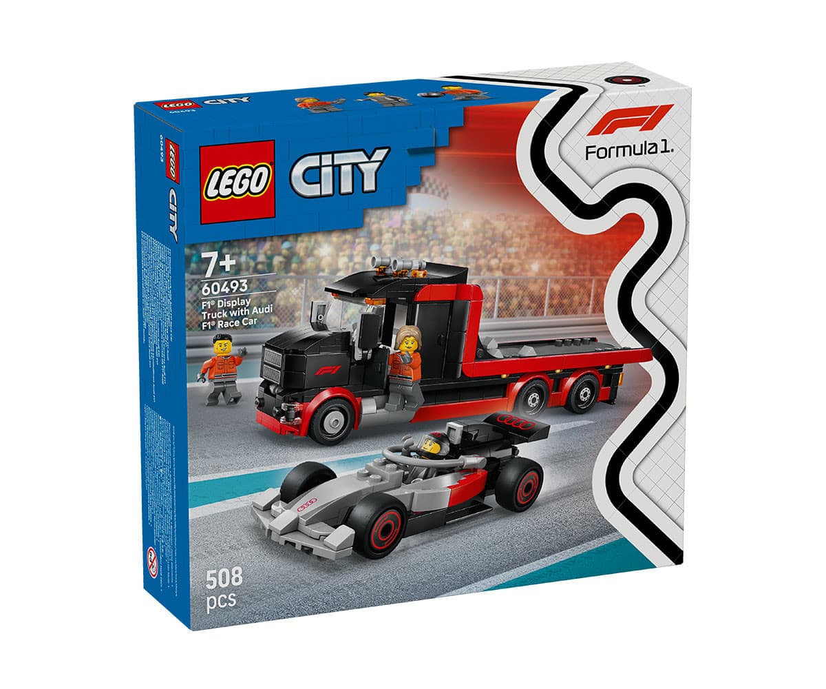LEGO® City 60493 - Камион F1® за показване със състезателна кола Audi F1®