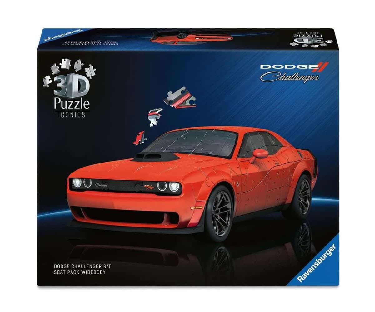 3D Пъзел Ravensburger 108 ел. - Iconics: Додж Чаленджър
