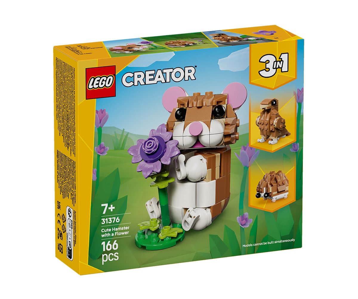 LEGO® Creator 31376 - Сладък хамстер с цвете
