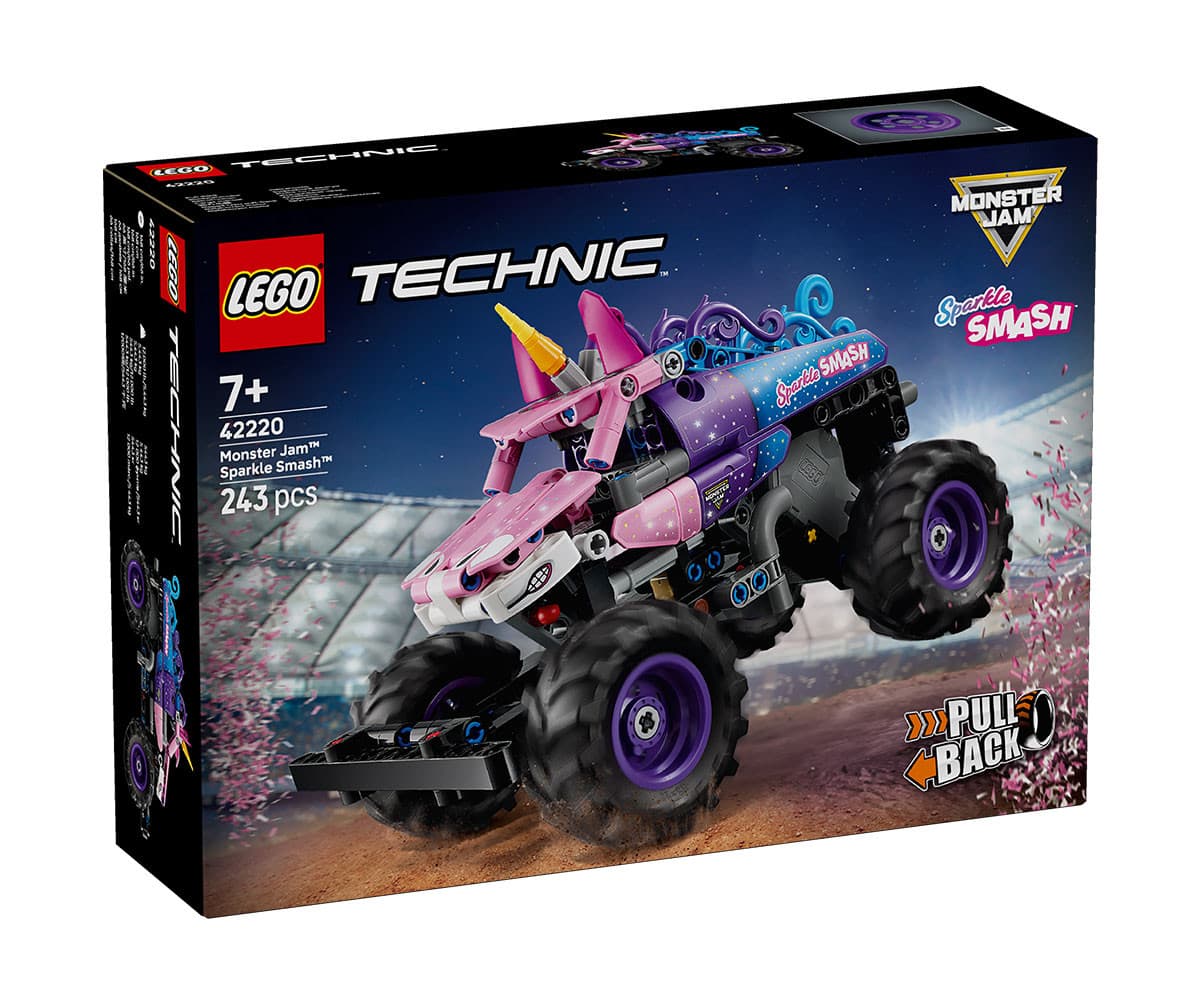 LEGO® Technic 42220 - Monster Jam™ Sparkle Smash™ с издърпване назад