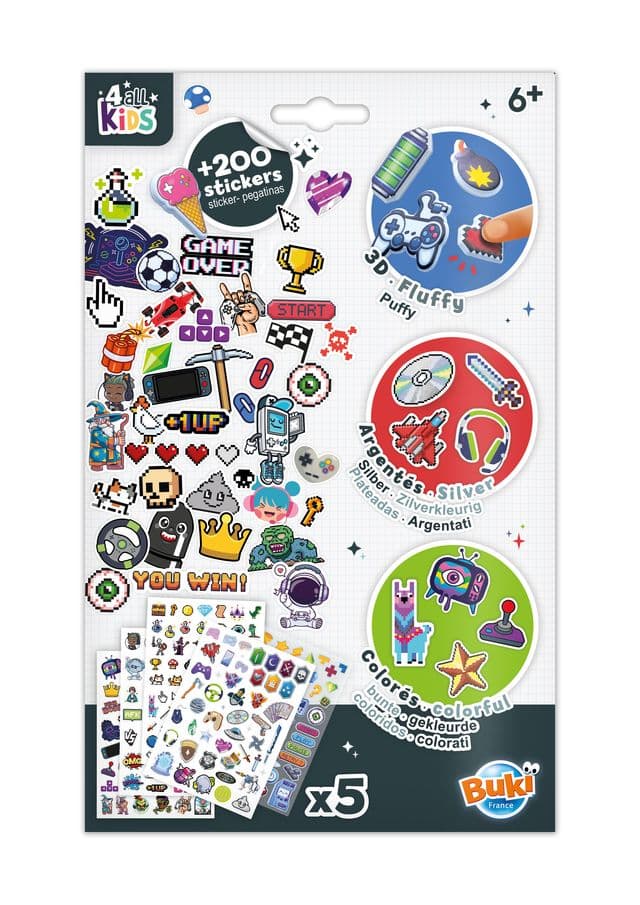 Комплект стикери, Buki France, Игри