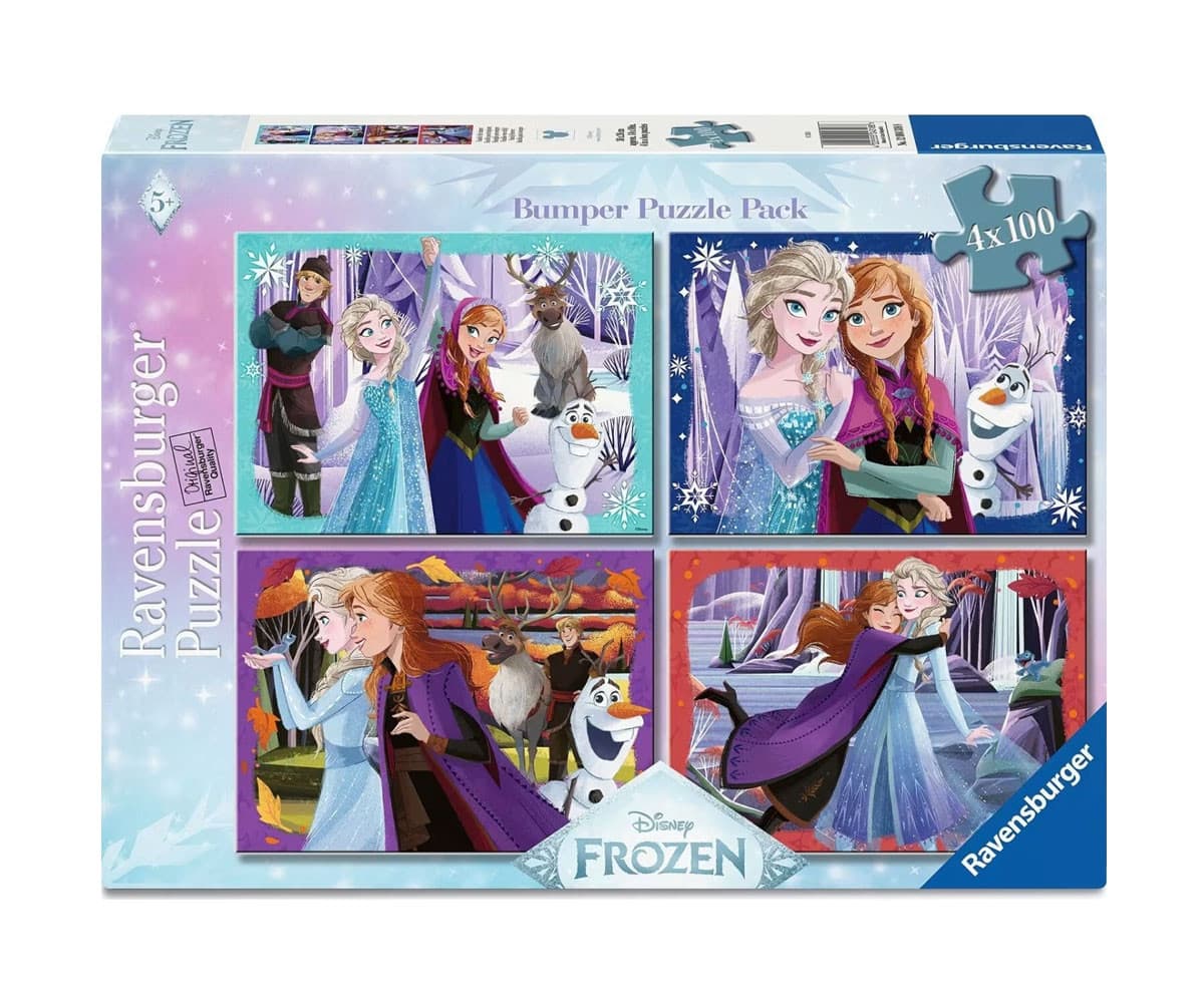 Пъзел Ravensburger 4x100 ел. - Замръзналото Кралство