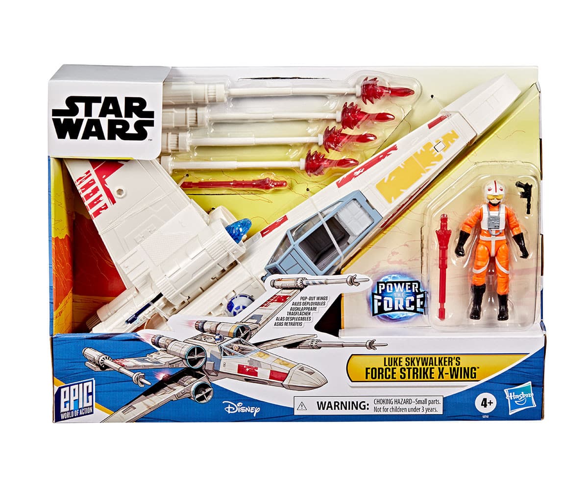 Star Wars - Epic Force X-Wing космически кораб с фигурка на Люк Скайуокър