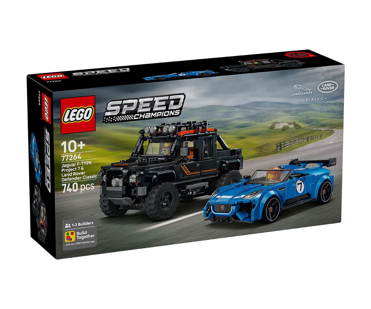 LEGO® Speed Champions 77264 - Jaguar Project 7 и Land Rover Defender