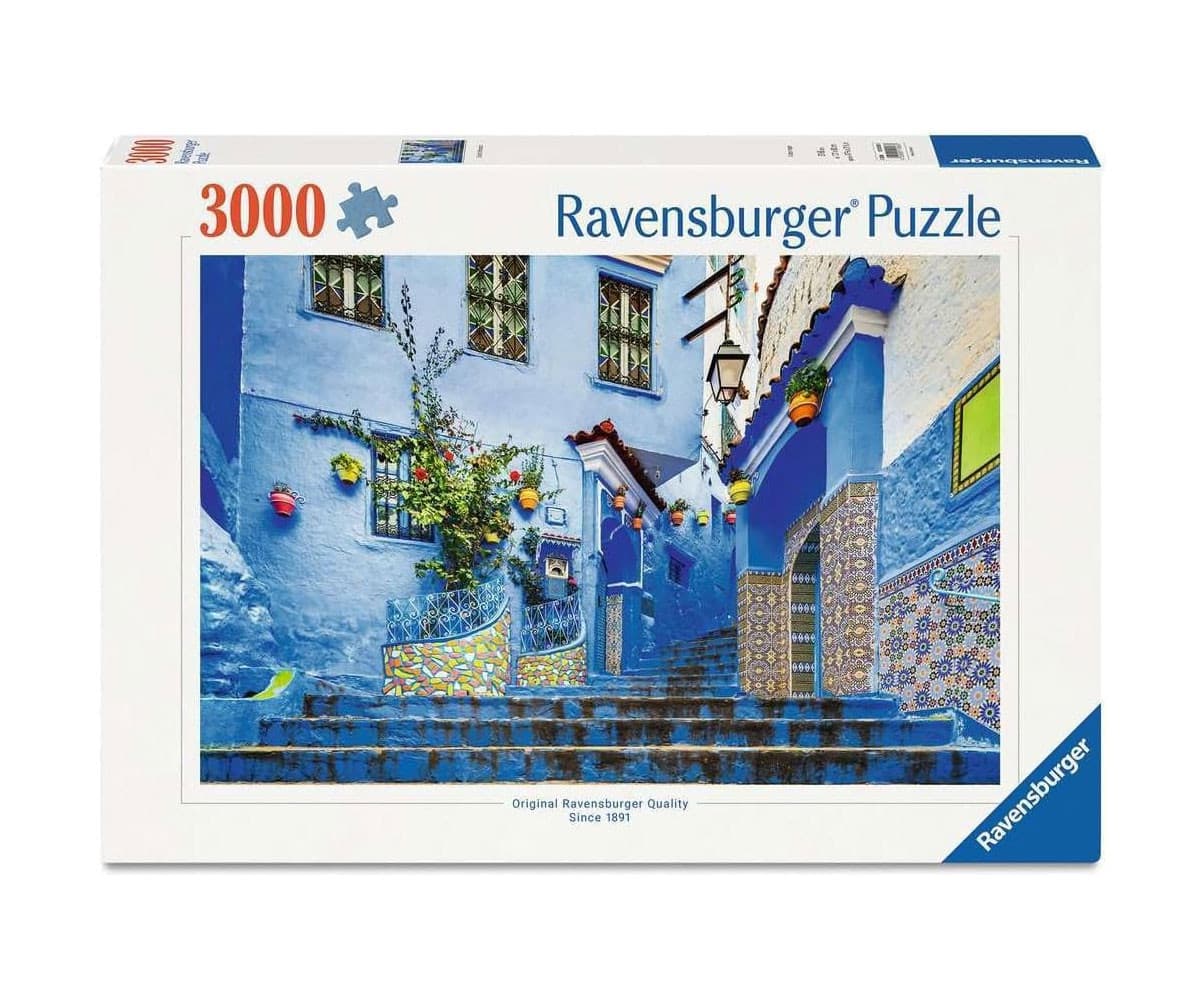 Пъзел Ravensburger 3000 ел. - Мароко в синьо