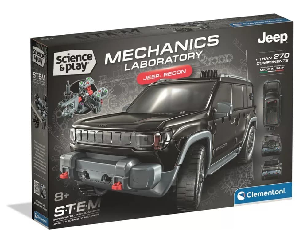 CLEMENTONI MECHANICS LABORATORY Конструктор Jeep Recon 270ч.