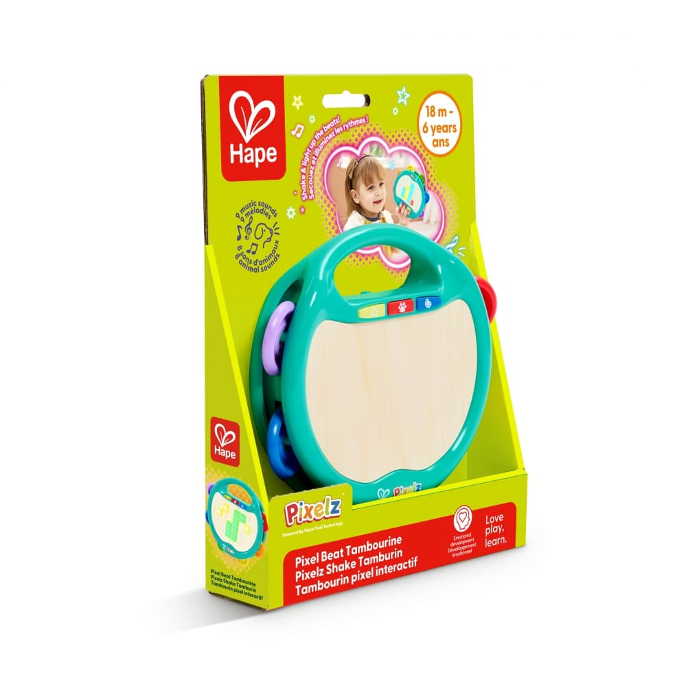 Интерактивна играчка, Hape, Pixelz, Тамбурина
