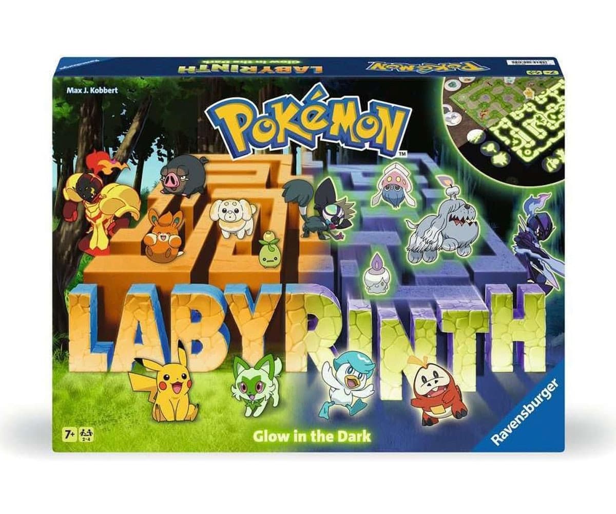 Настолна игра Ravensburger - Светещ в тъмното Лабиринт Покемон
