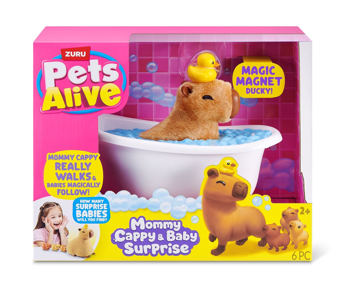 Zuru Pets Alive - Мама капибара с малки бебета