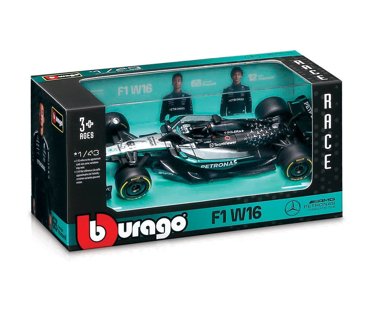 Bburago - модел на кола 1:43 - F1 Mercedes-AMG W16 (#63)
