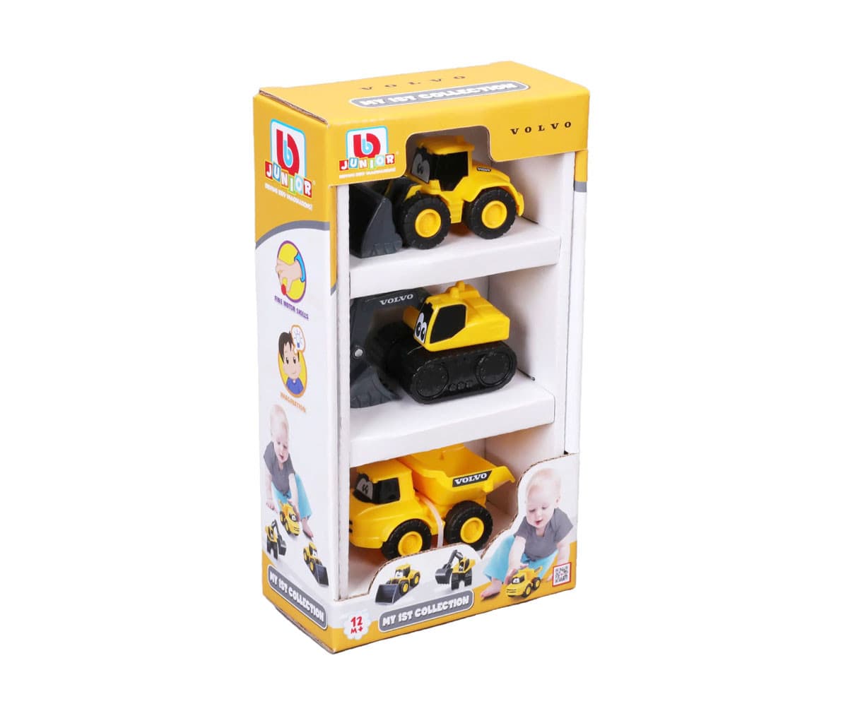 Bburago Junior - Моята първа колекция Volvo, комплект от 3 броя
