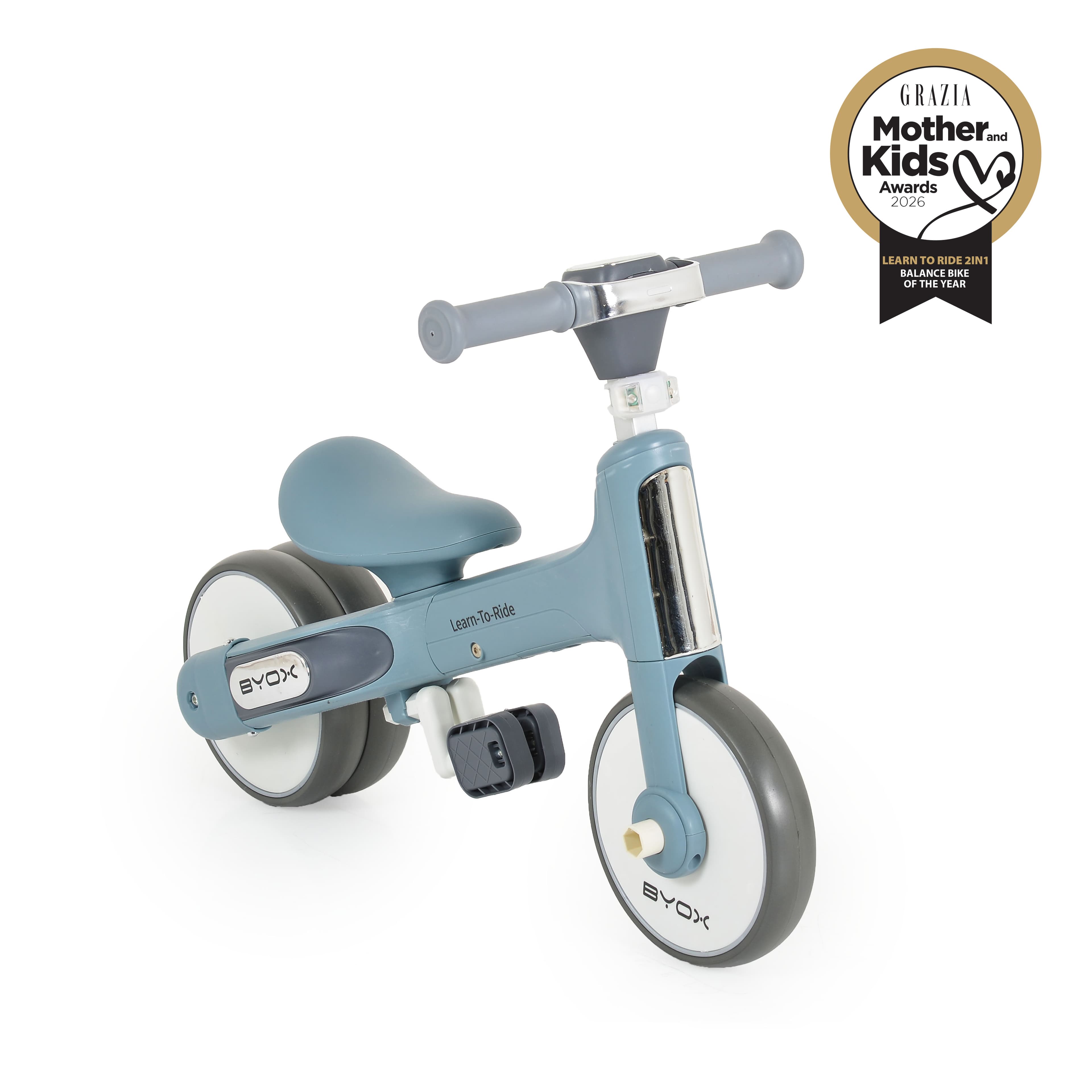 Мини баланс велосипед Learn to Ride 2в1 син