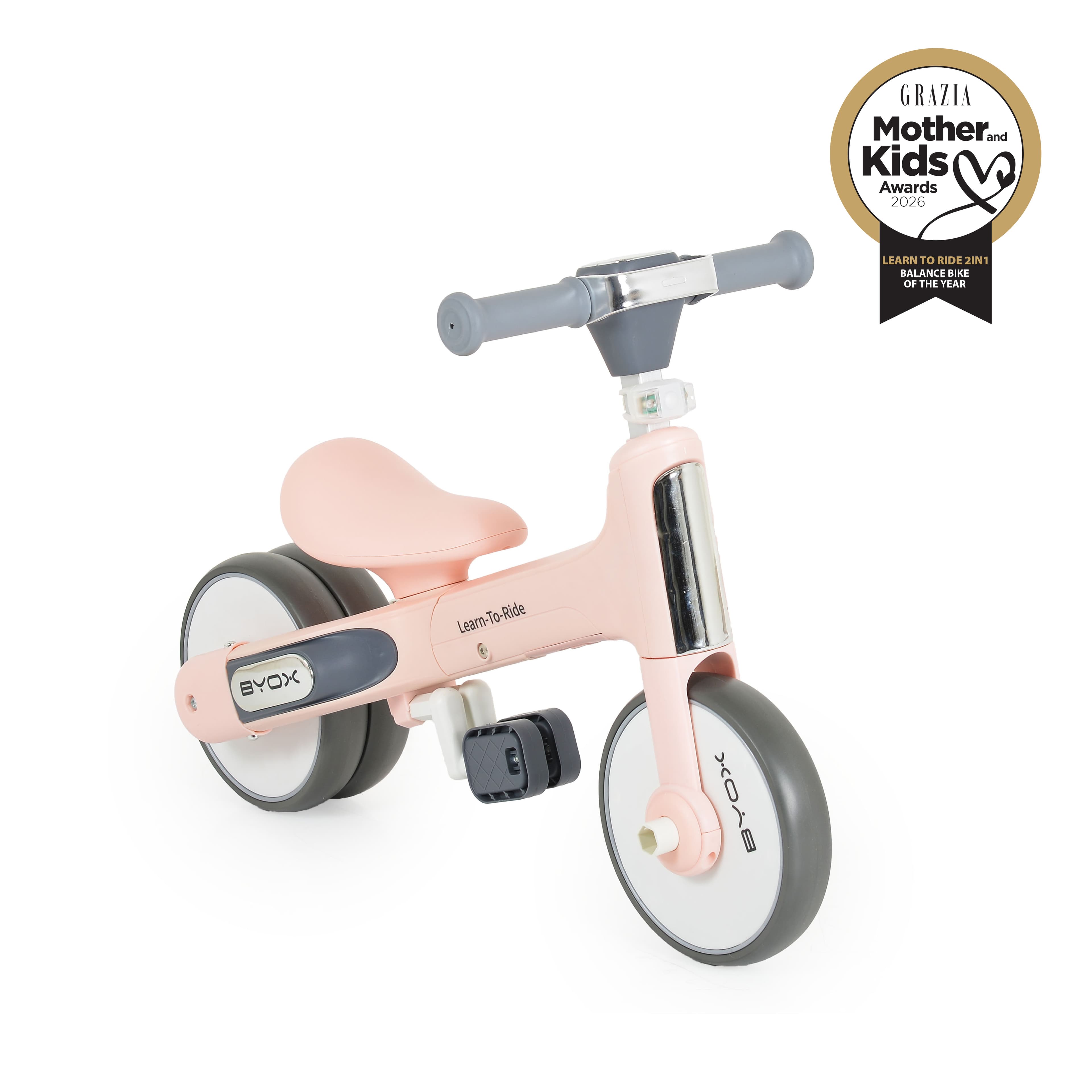 Мини баланс велосипед Learn to Ride 2в1 розов