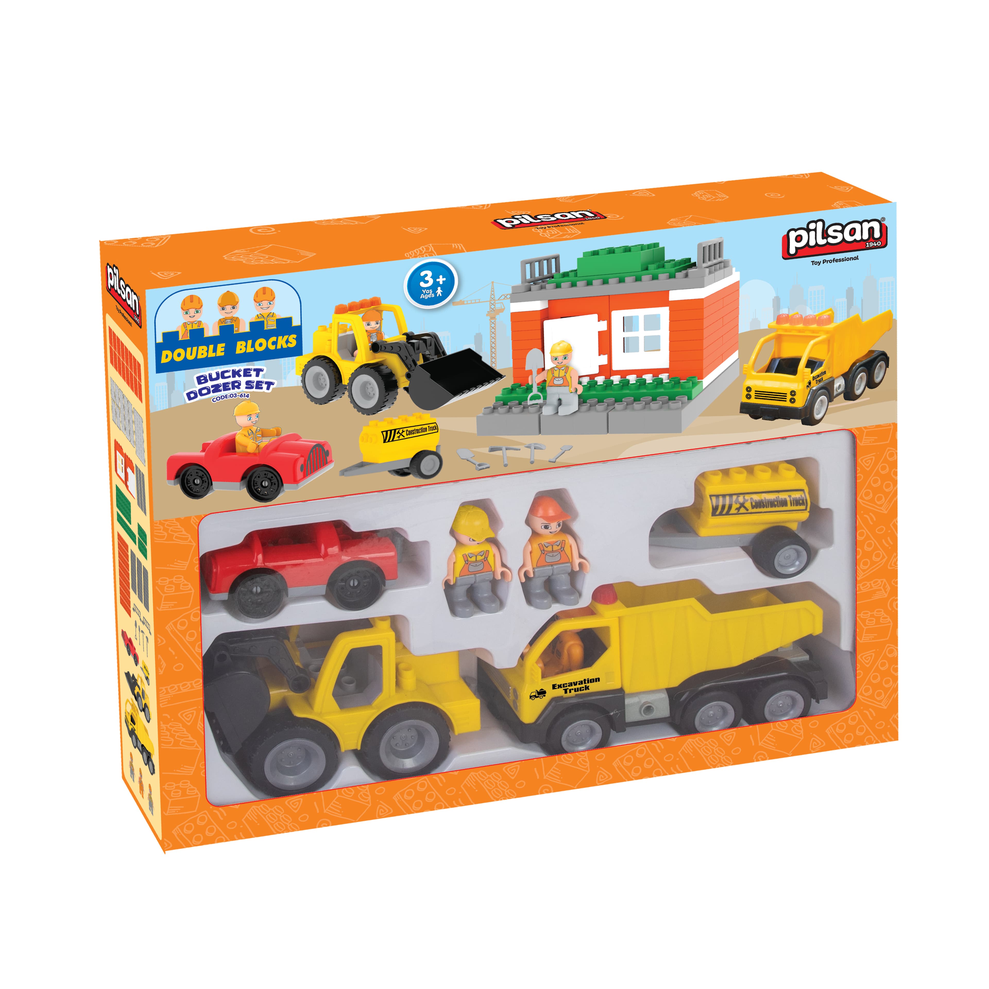 Конструктор Pilsan DozerTrucks 03614