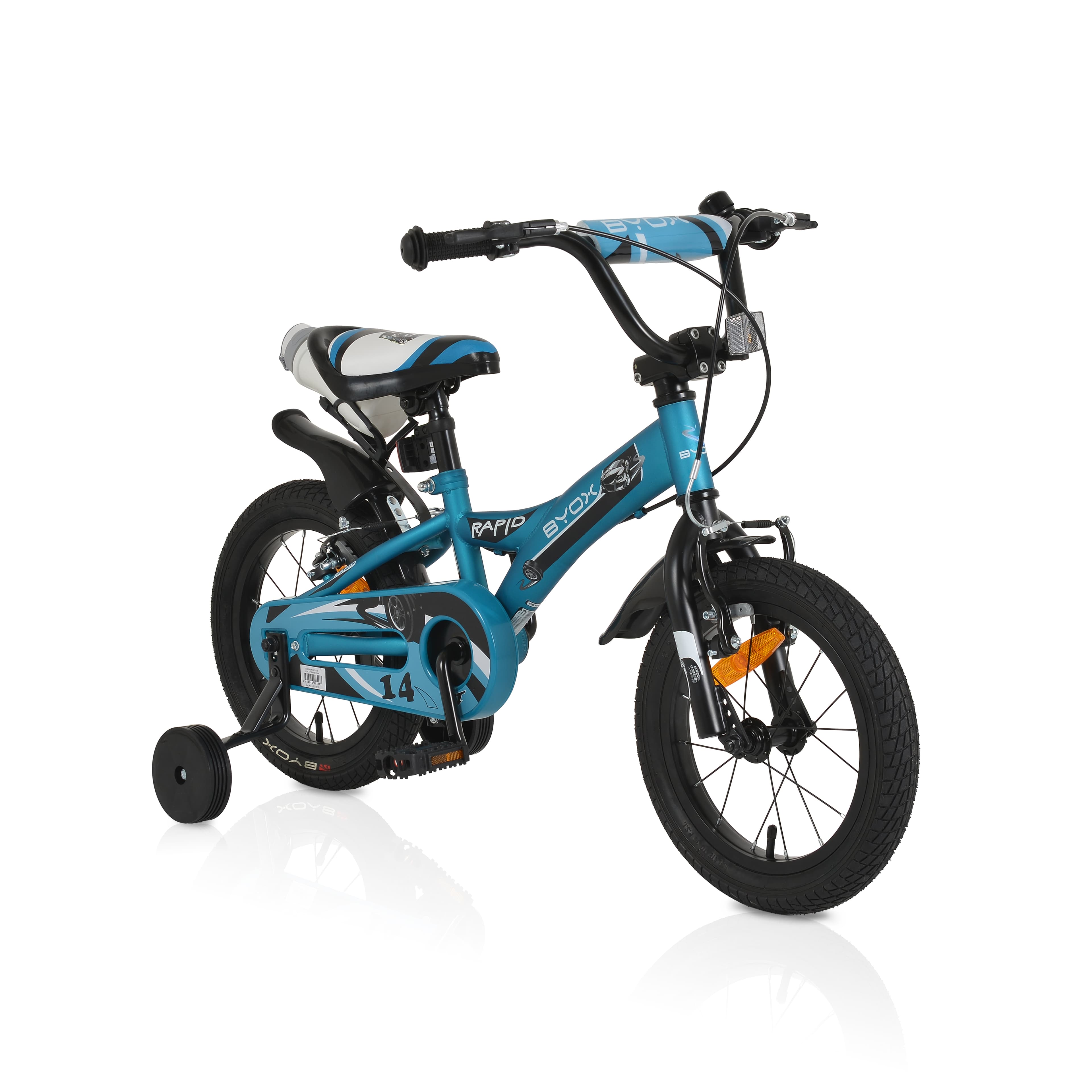 Детски велосипед 14" Rapid cyan
