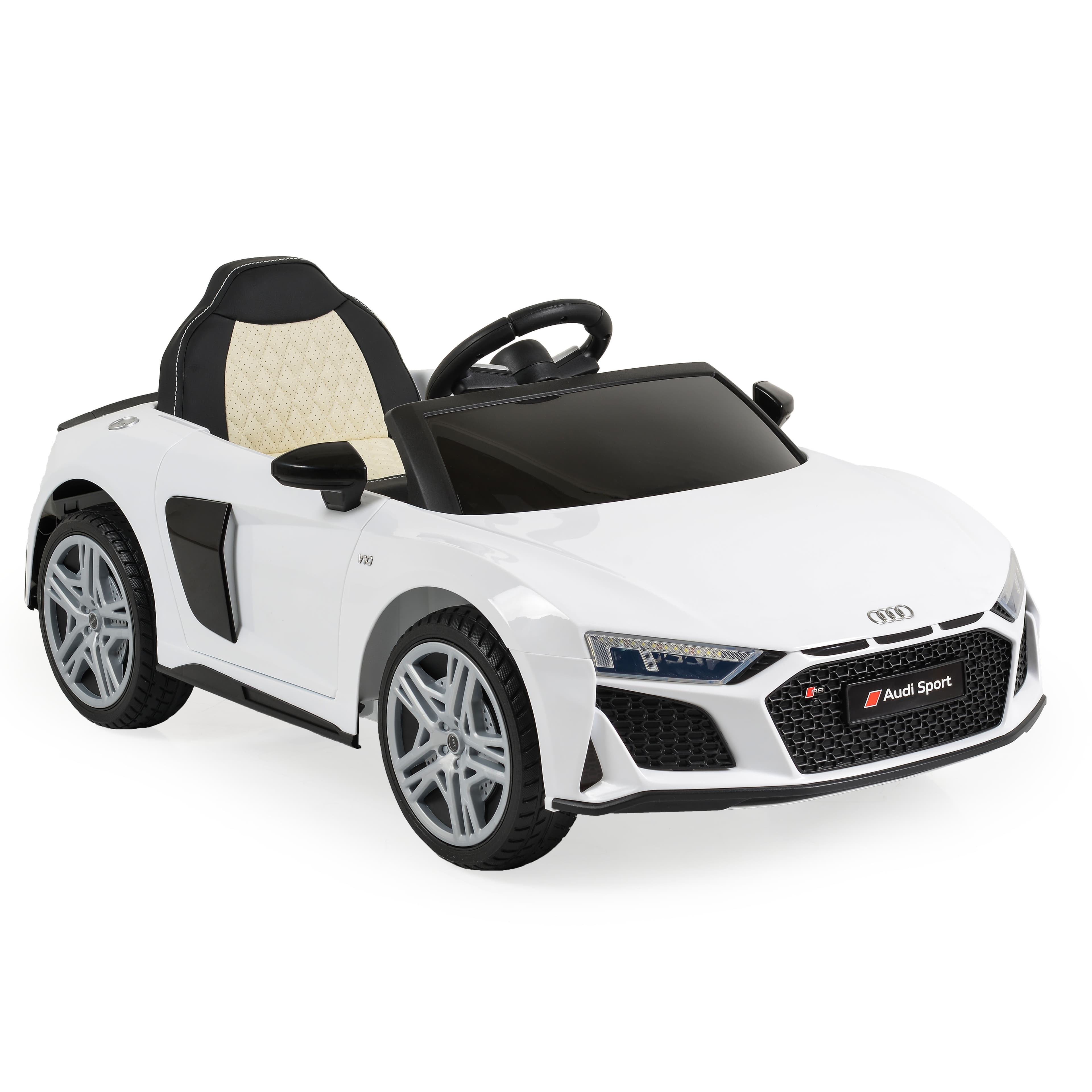 Акумулаторна кола Audi R8 Spyder бял