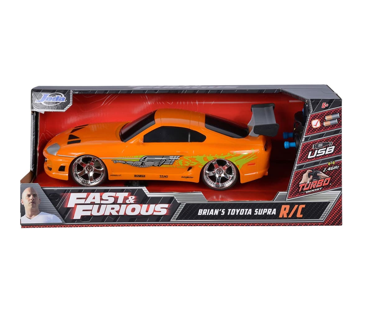 Jada - Бързи и яростни: Радиоуправляема кола Toyota Supra на Брайън, 1:16