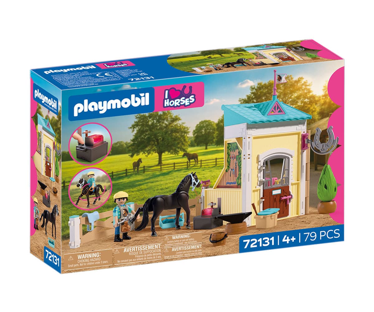 Playmobil - Малка конюшня с ковач