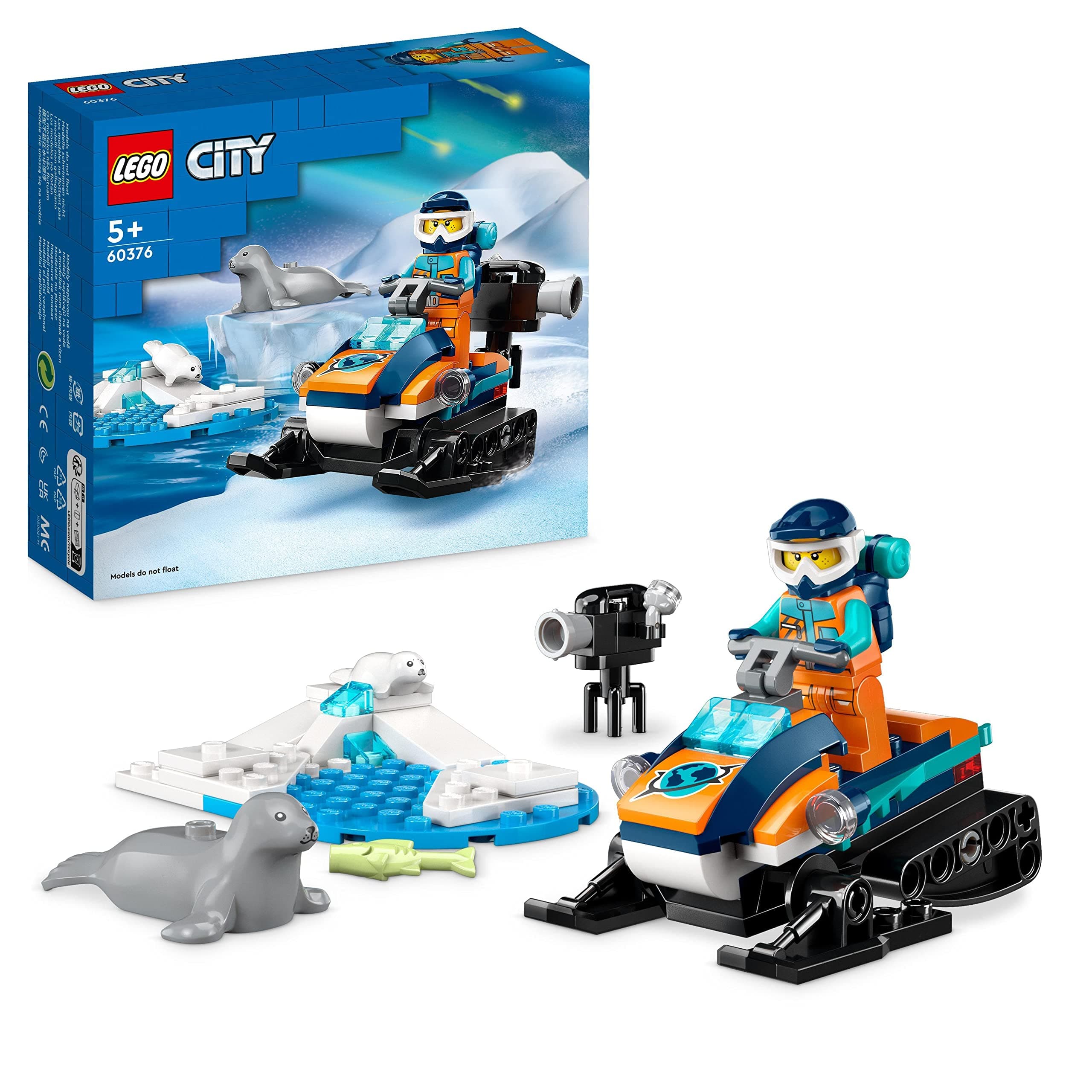 LEGO® City 60376 - Арктически изследователски снегомобил
