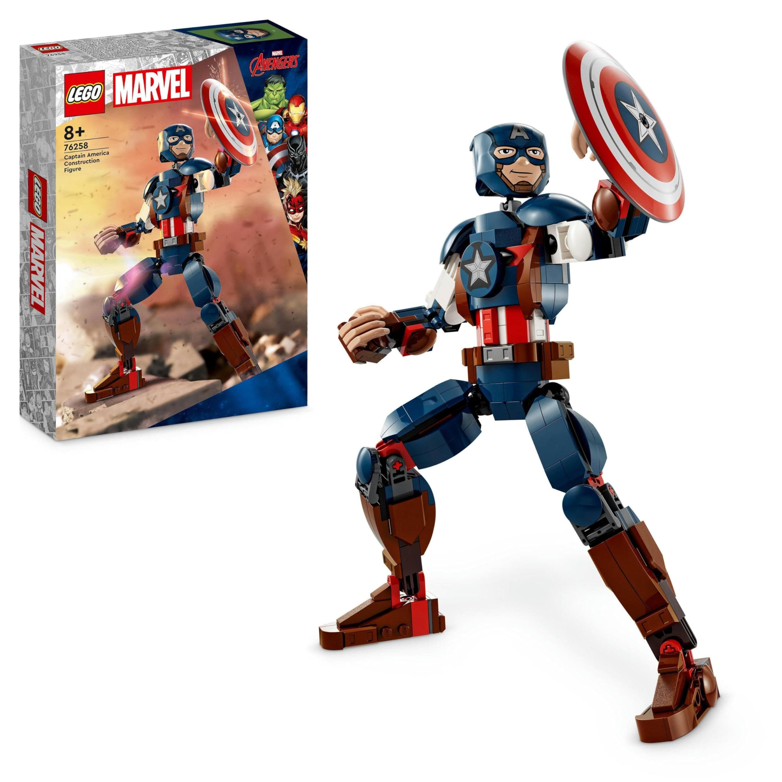 LEGO® Marvel Super Heroes 76258 - Фигура за изграждане капитан Америка