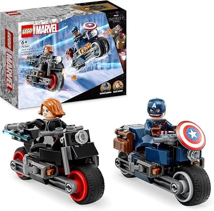 LEGO® Marvel Super Heroes 76260 - Мотоциклетите на Черната вдовица и капитан Америка