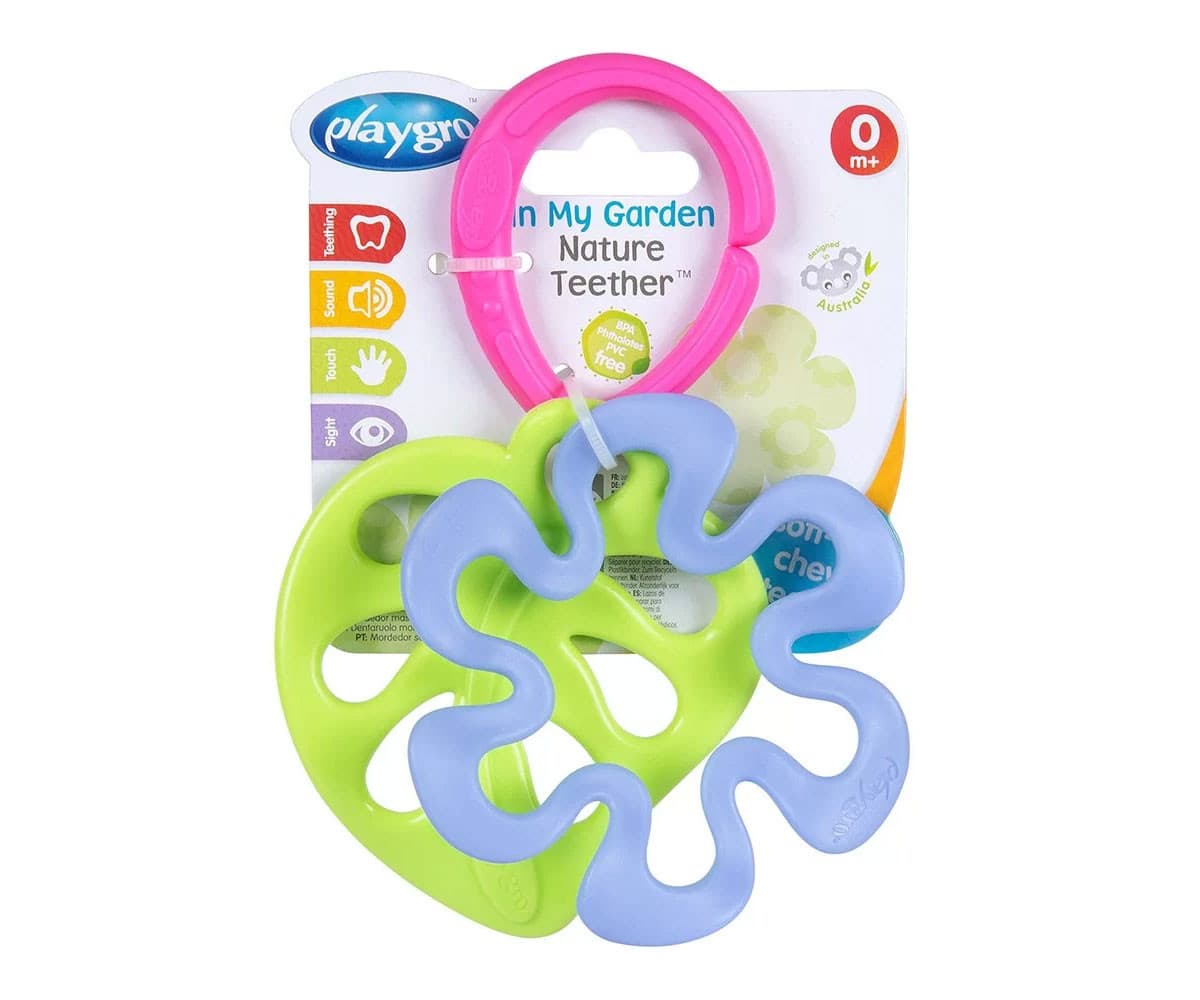 Гризалка Playgro, листо и цвете