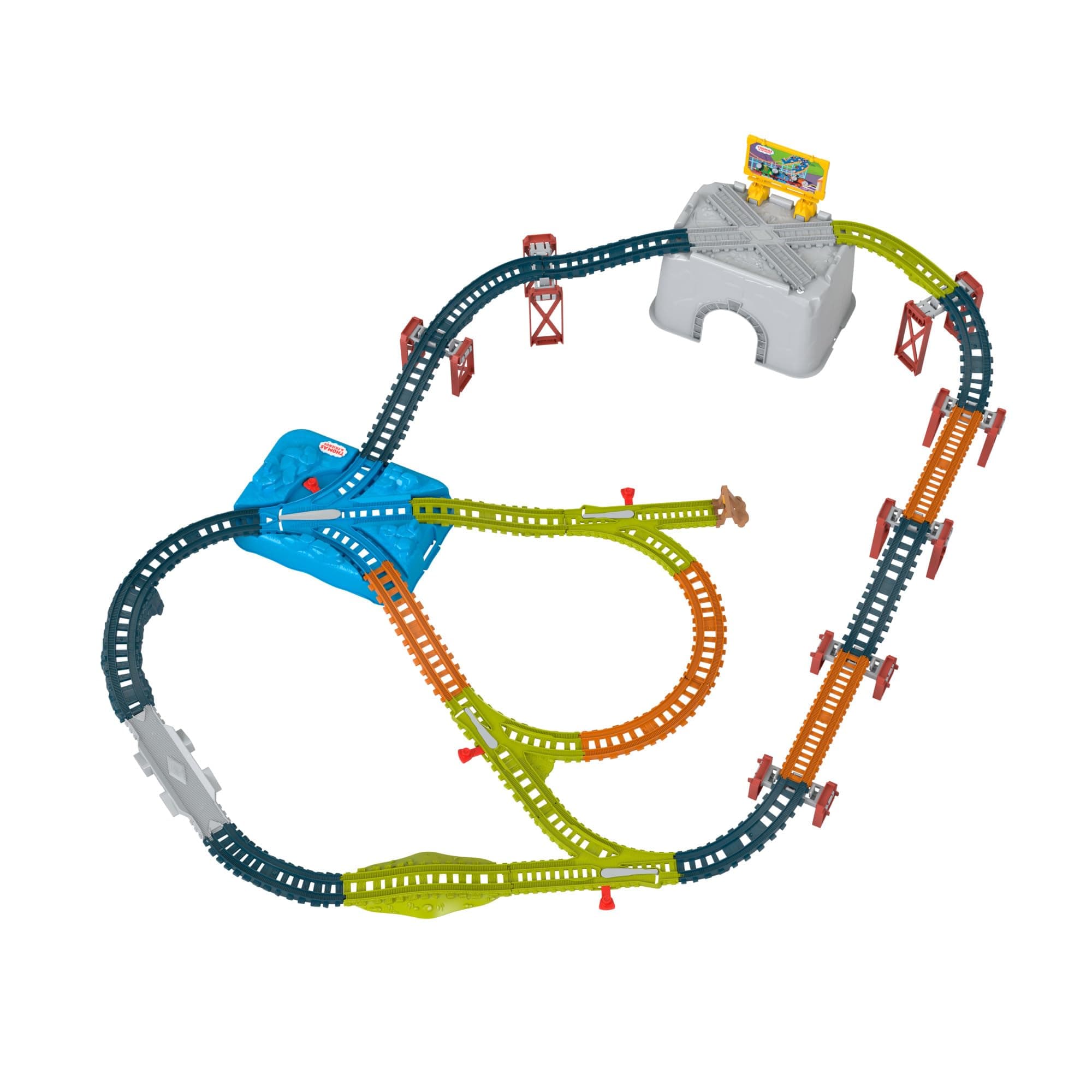 Комплект Thomas & Friends - Кофа с конструктор и релси
