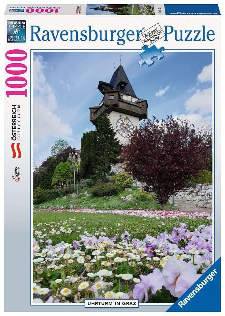Пъзел Ravensburger 1000 ел. - Часовникова кула в Грац