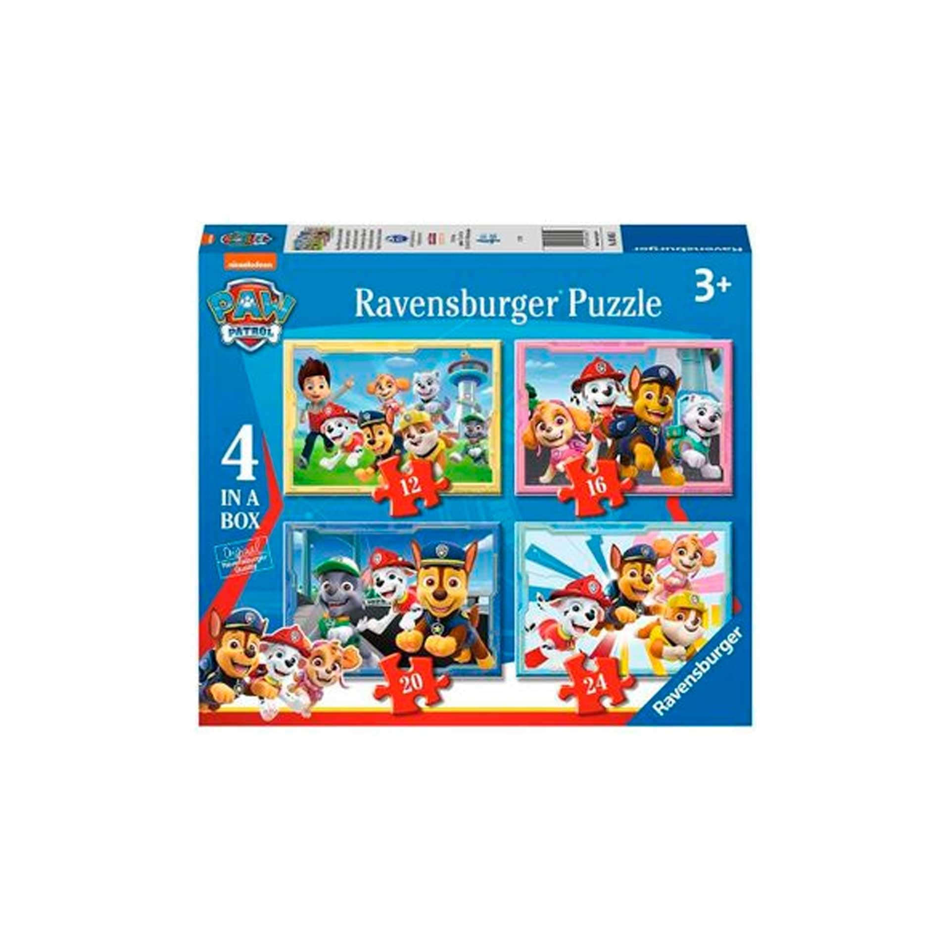 Пъзел Ravensburger 4-в-1: 12/16/20/24 ел. - Пес Патрул