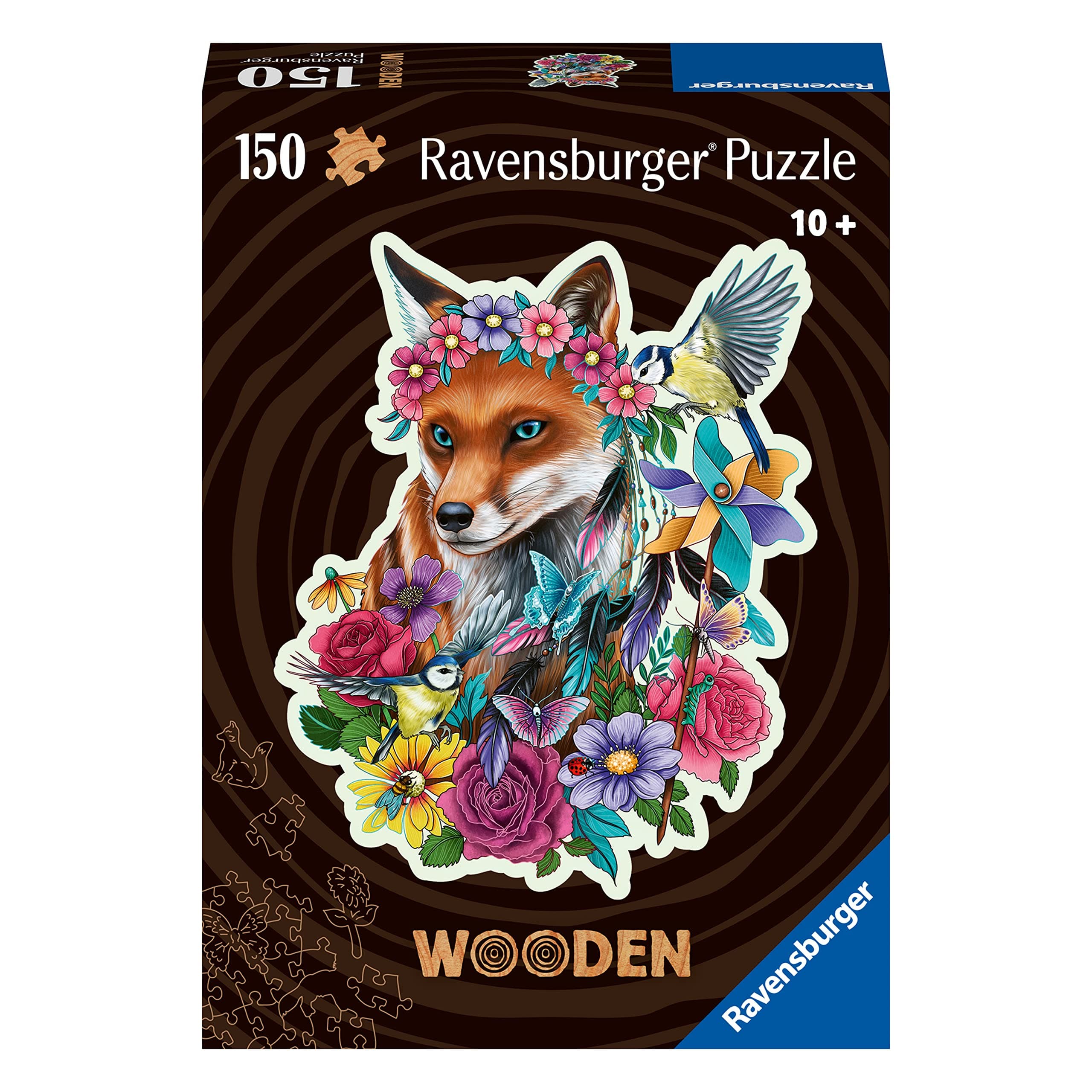 Дървен пъзел Ravensburger 150 ел. - Шарена лисица