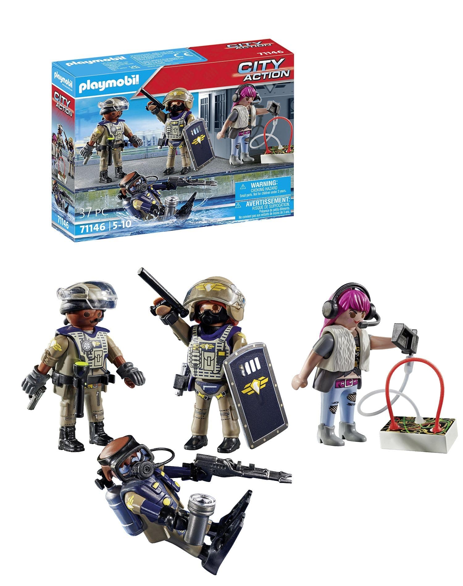 Playmobil - Тактическа полиция: Комплект фигурки