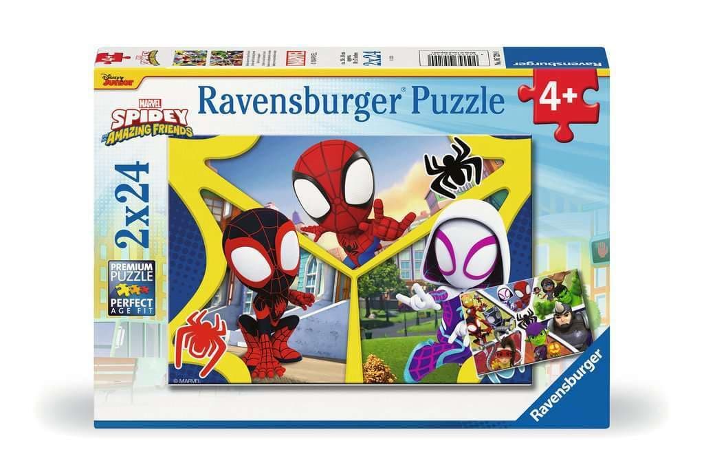 Пъзел Ravensburger 2x24 ел. - Спайди и приятели