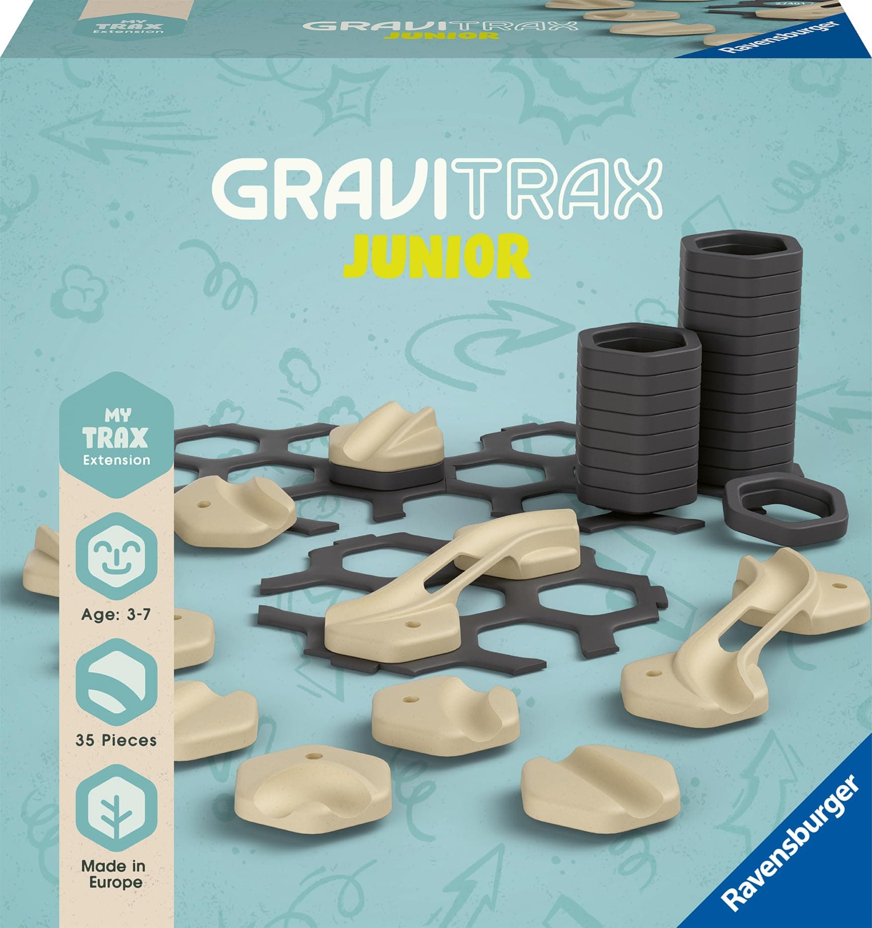 Настолна игра Ravensburger GraviTrax Junior - Допълнение Trax