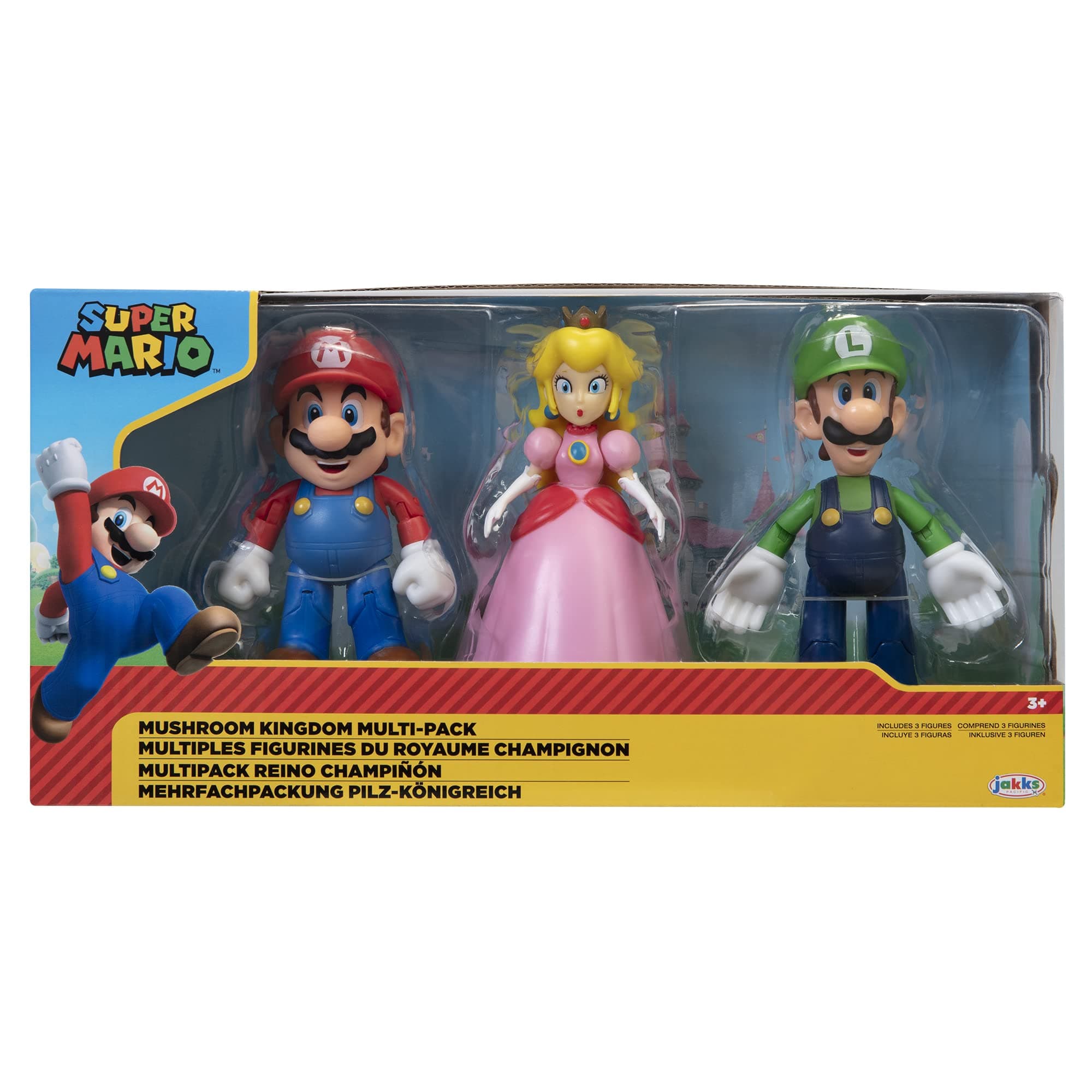 Супер Марио - Комплект фигурки 10 см. Mushroom Kingdom, 3 бр.