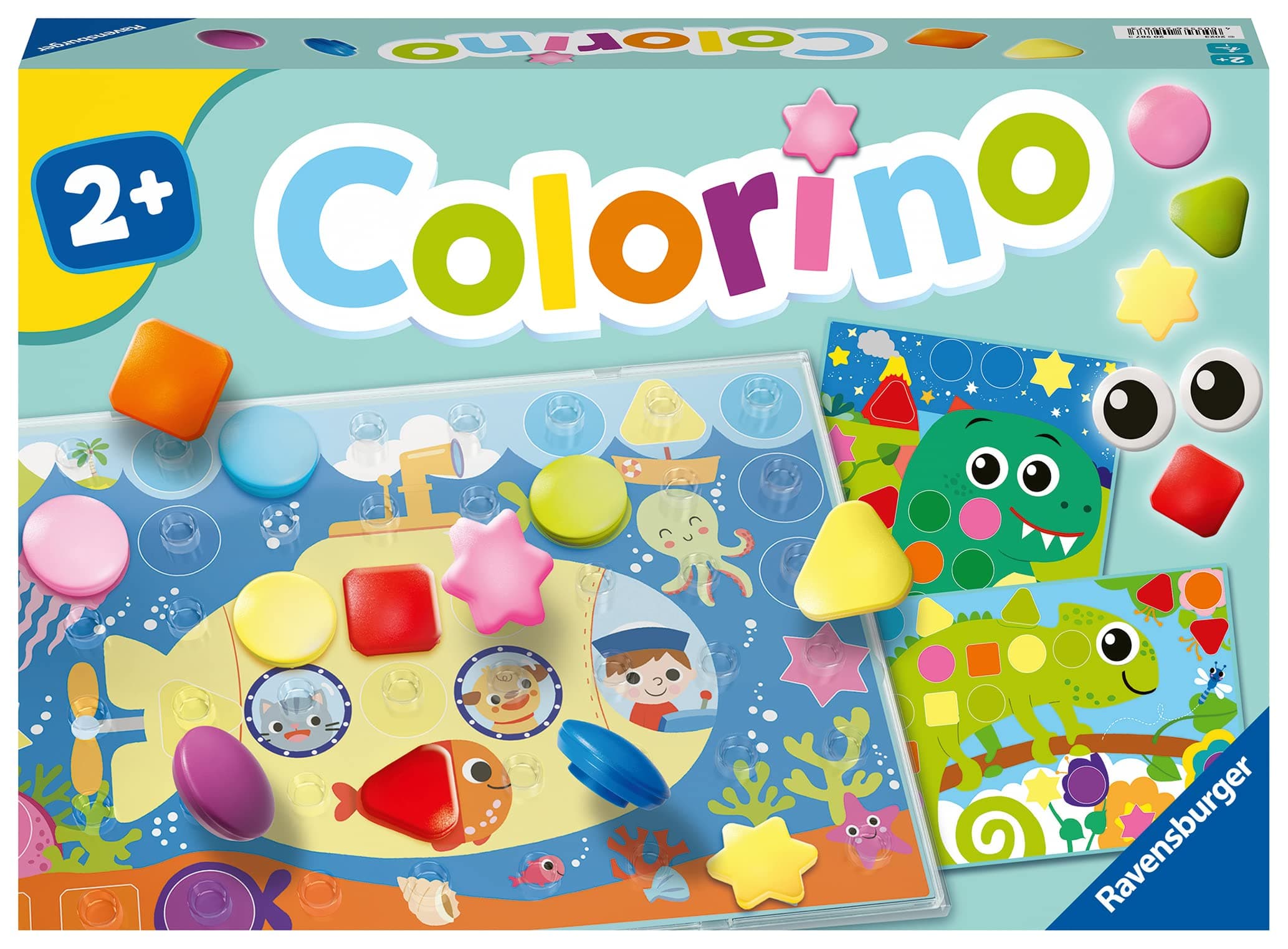 Настолна игра Ravensburger - Колорино: Фигурки и цветове