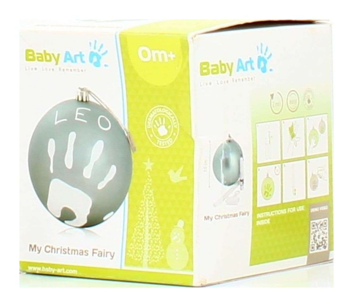 Отпечатък Baby Art, Коледна топка, червена
