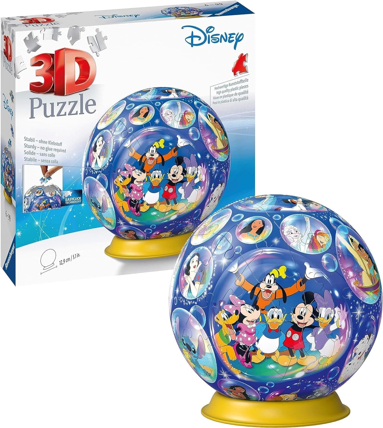 3D Пъзел топка Ravensburger 72 ел. - Дисни герои