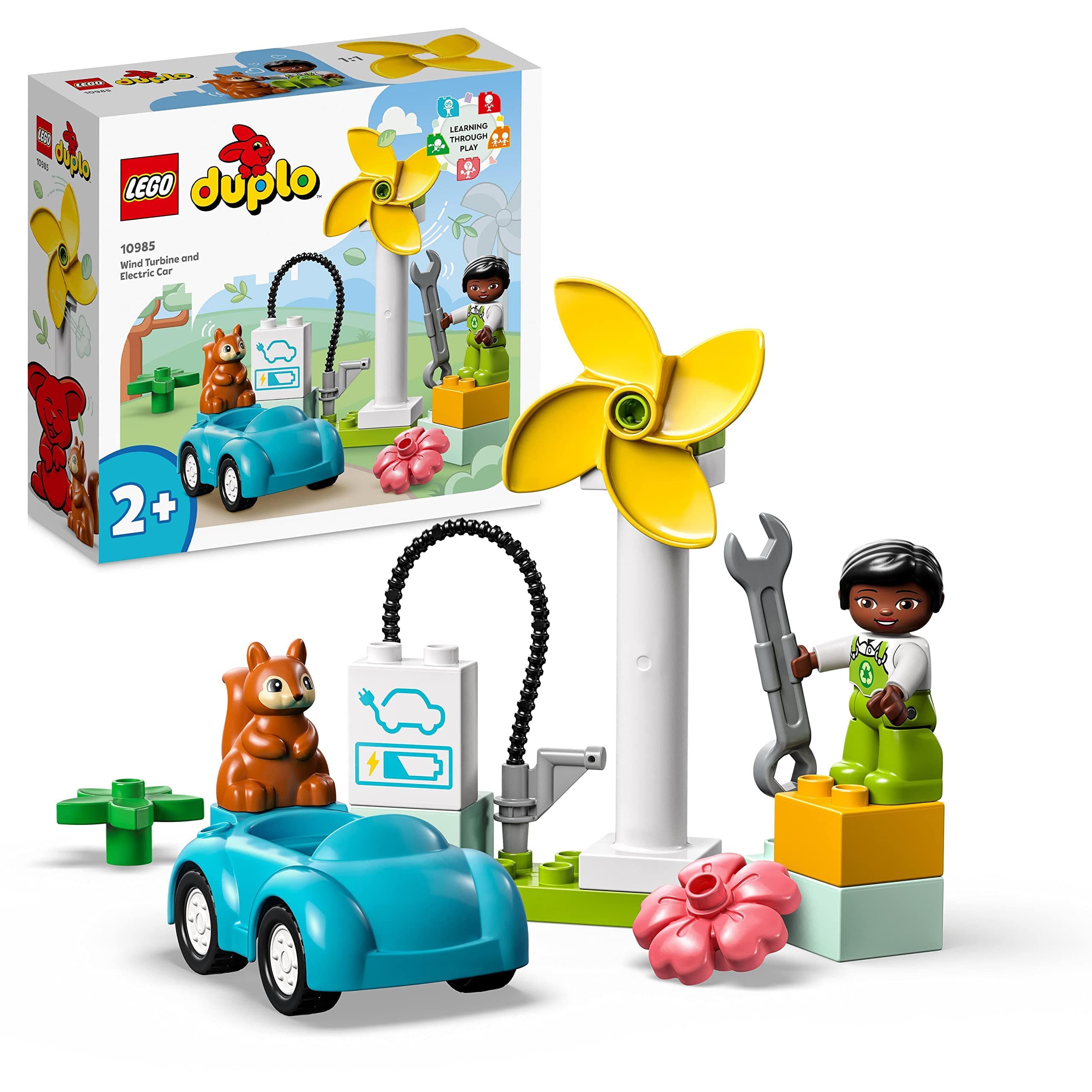 LEGO® DUPLO Town 10985 - Вятърна турбина и електрическа кола